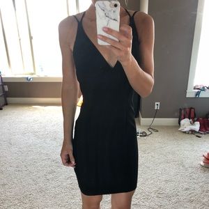Black Strappy Back Dress